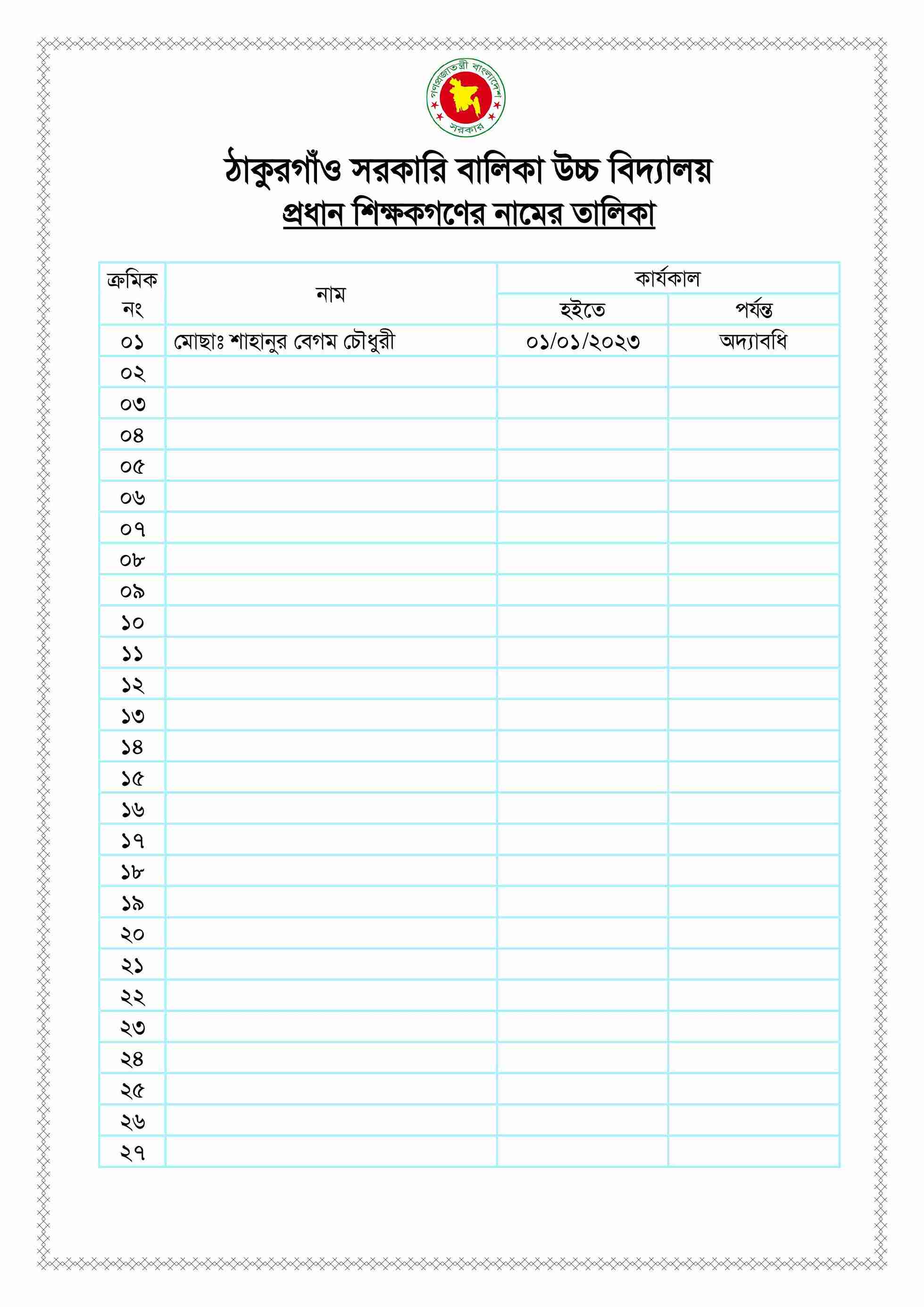 Honorable Principal's